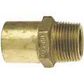 American Imaginations 2 in. x 2 in. Copper Male Fitting Adapter - Cast AI-35746